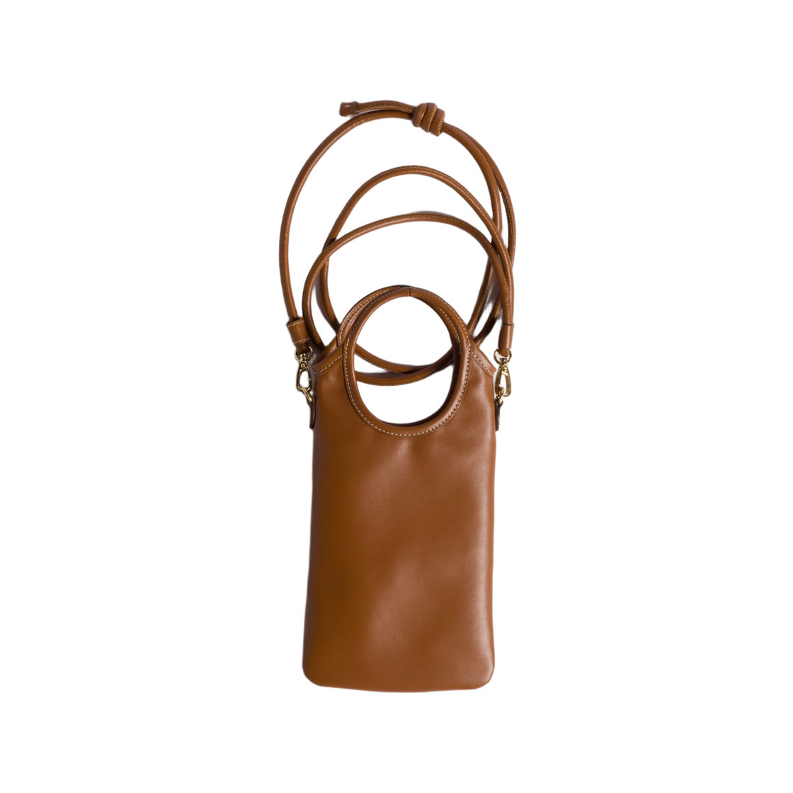 미우 미우 레더 스마트폰 케이스 꼬냑(Miu Miu Leather Smartphone Case Cognac) - 2