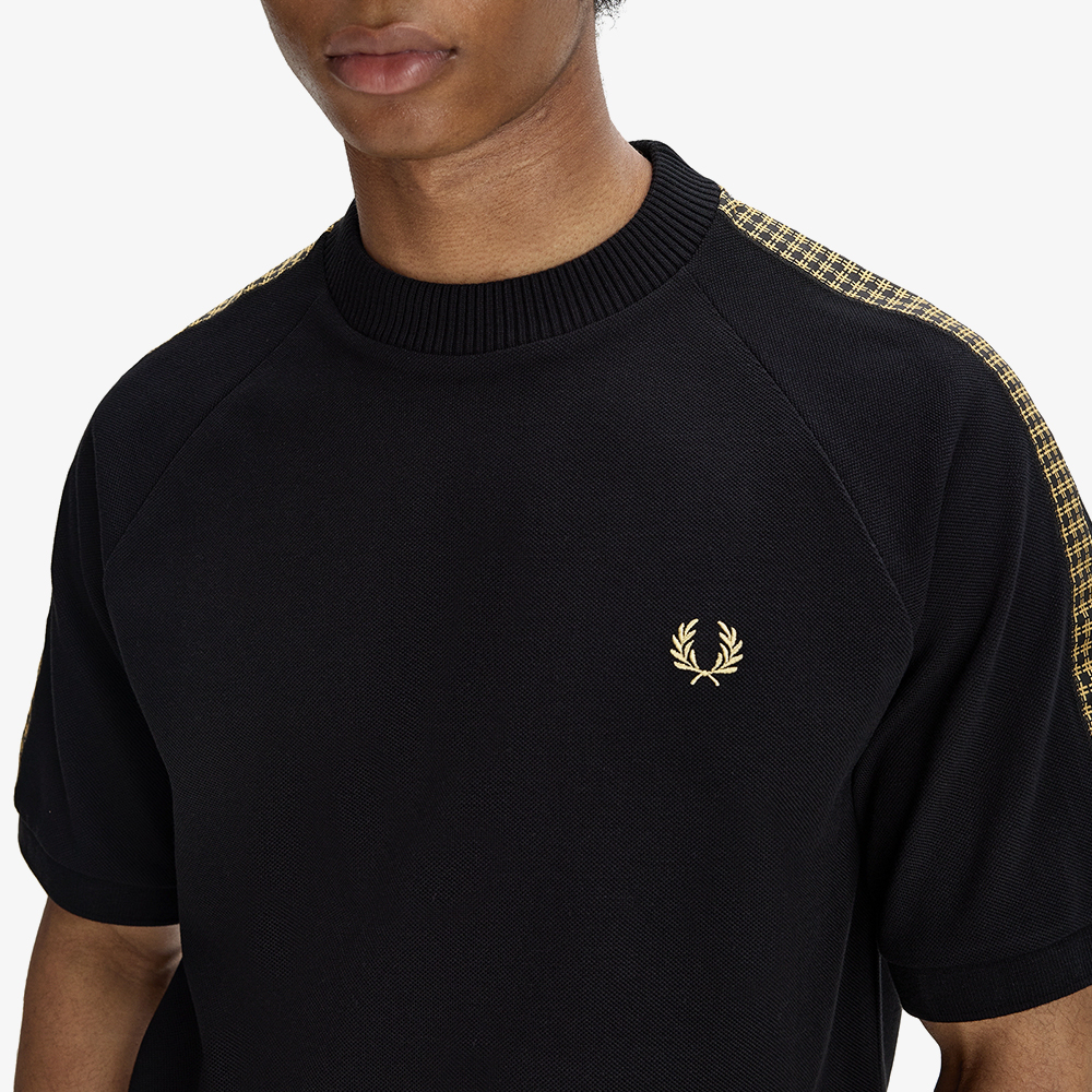 프레드페리 크로스 테잎 티셔츠 블랙(Fred Perry Cross Tape T-Shirt Black) - 4
