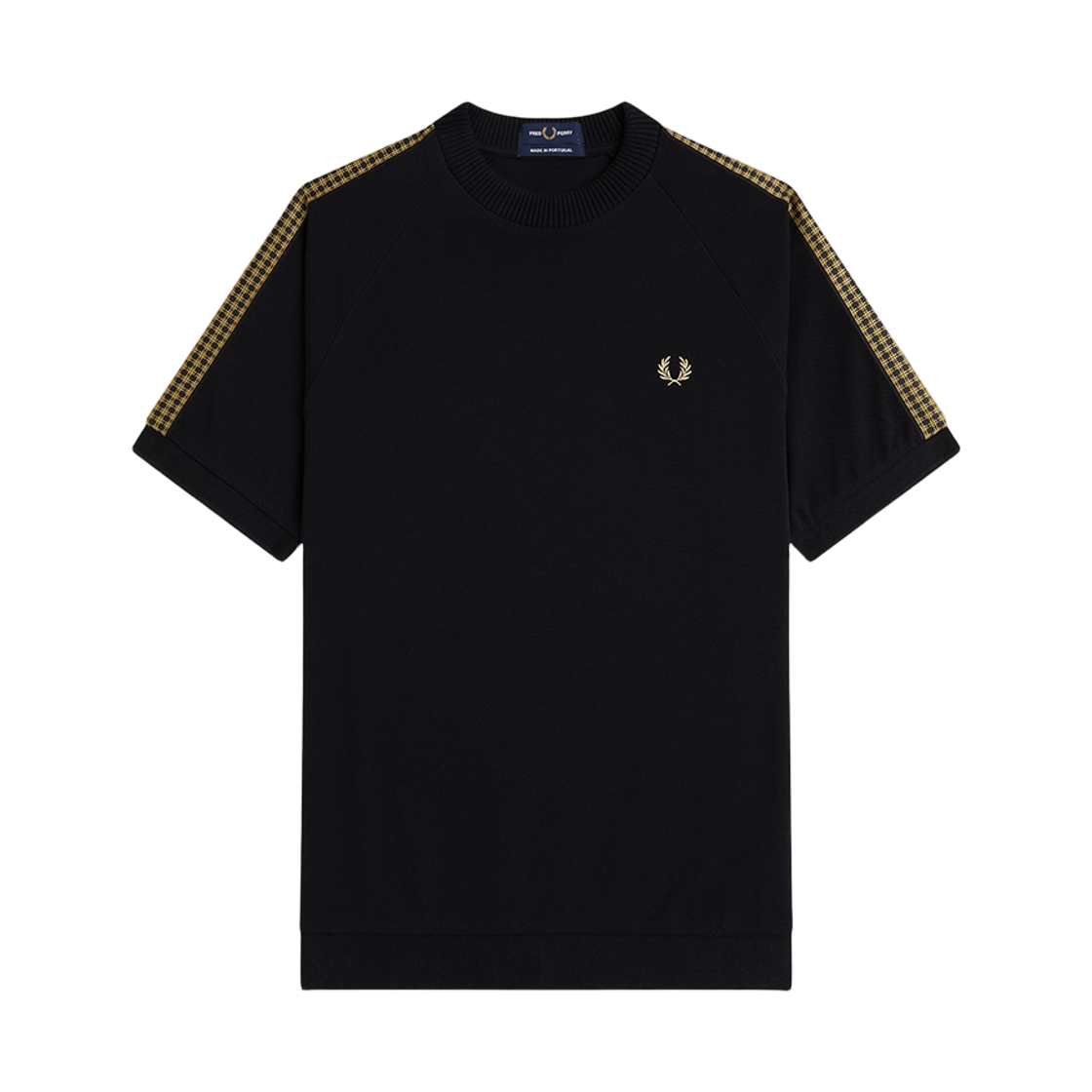 AFPM2612307-102 Fred Perry Cross Tape T-Shirt Black