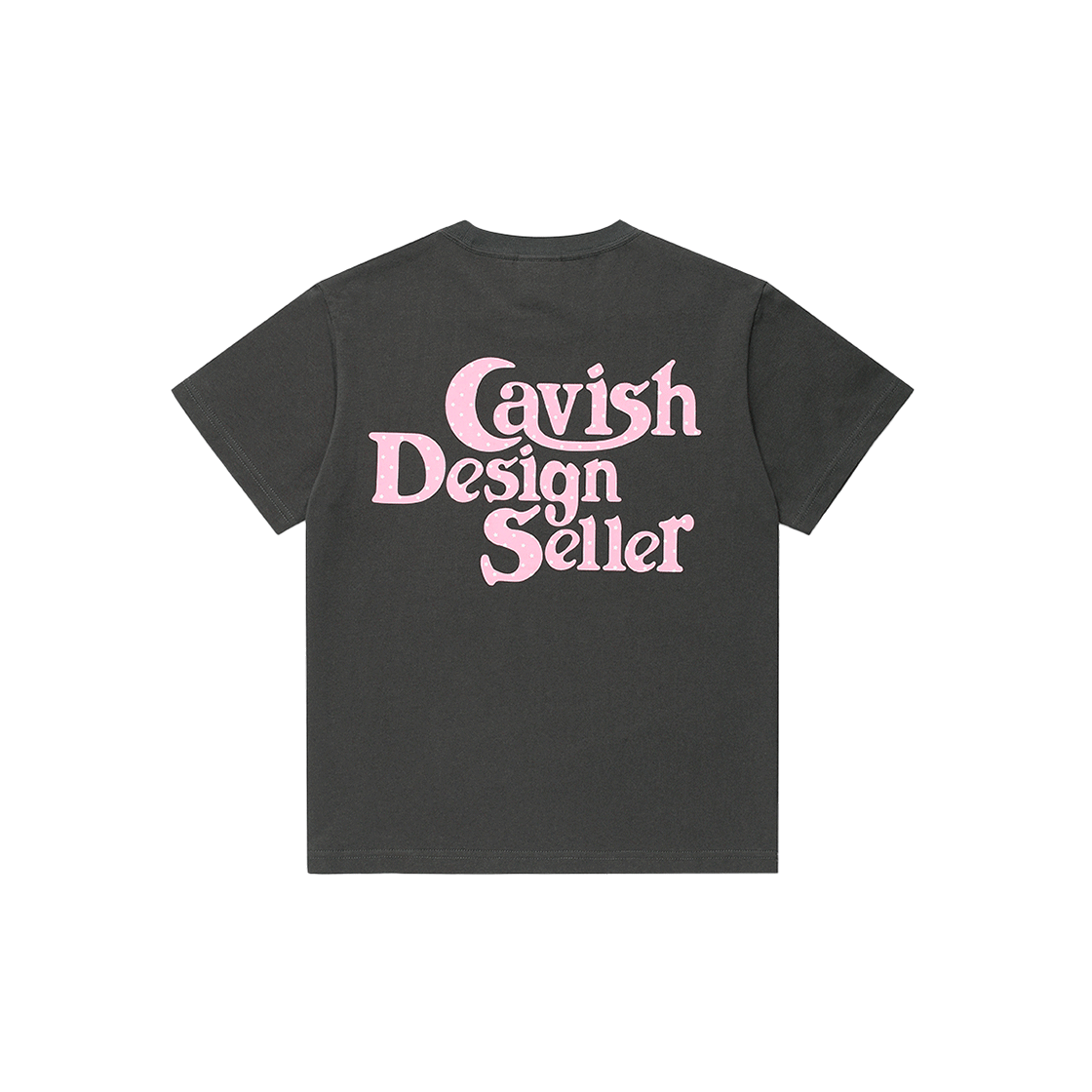 카비시 W 스타 셀러 로고 숏슬리브 티셔츠 차콜(CAVISH W Star Seller Logo SS Tee Charcoal)