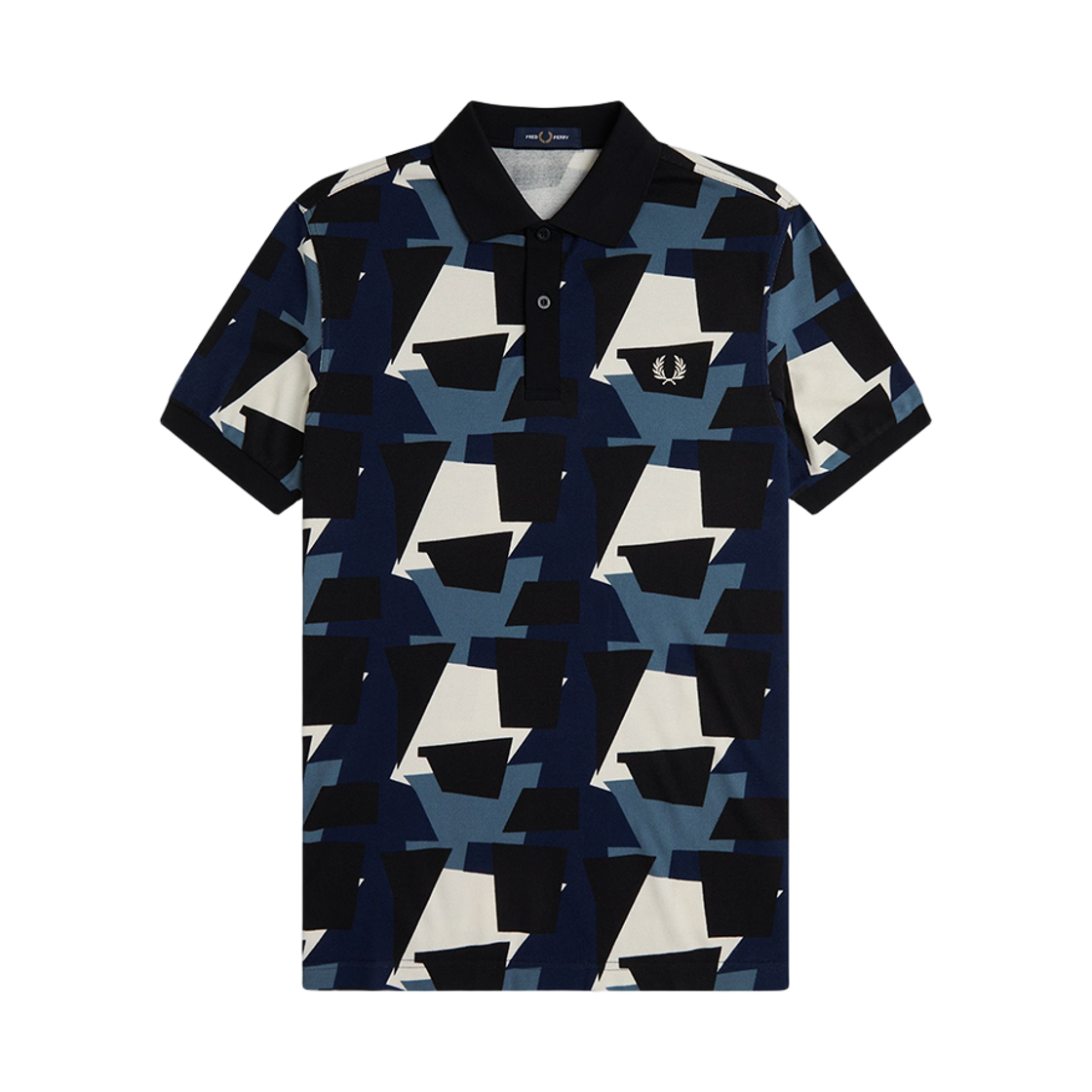 프레드페리 프라그먼트 프린트 폴로 셔츠 에크루(Fred Perry Fragment Print Polo Shirt Ecru)