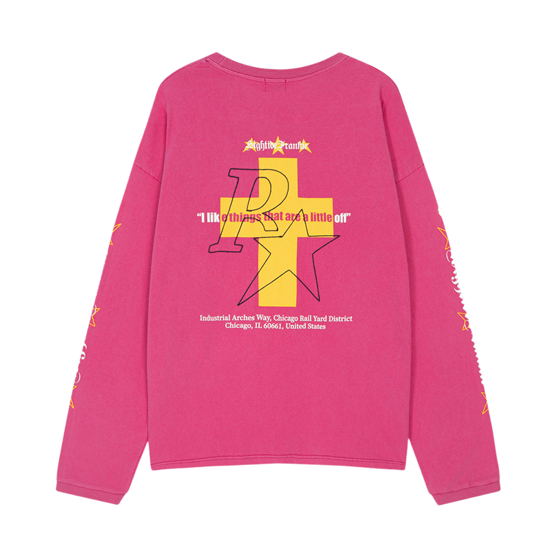 하이타이드 프랭키 리틀 오프 롱 슬리브 티 핑크(HIGHTIDE FRANKIE Little Off Long Sleeve Tee Pink) - 2