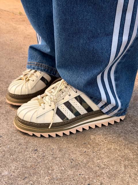 Adidas x BAPE x Edison Chen Clot Superstar Off White Branch 착용 스타일 - 1