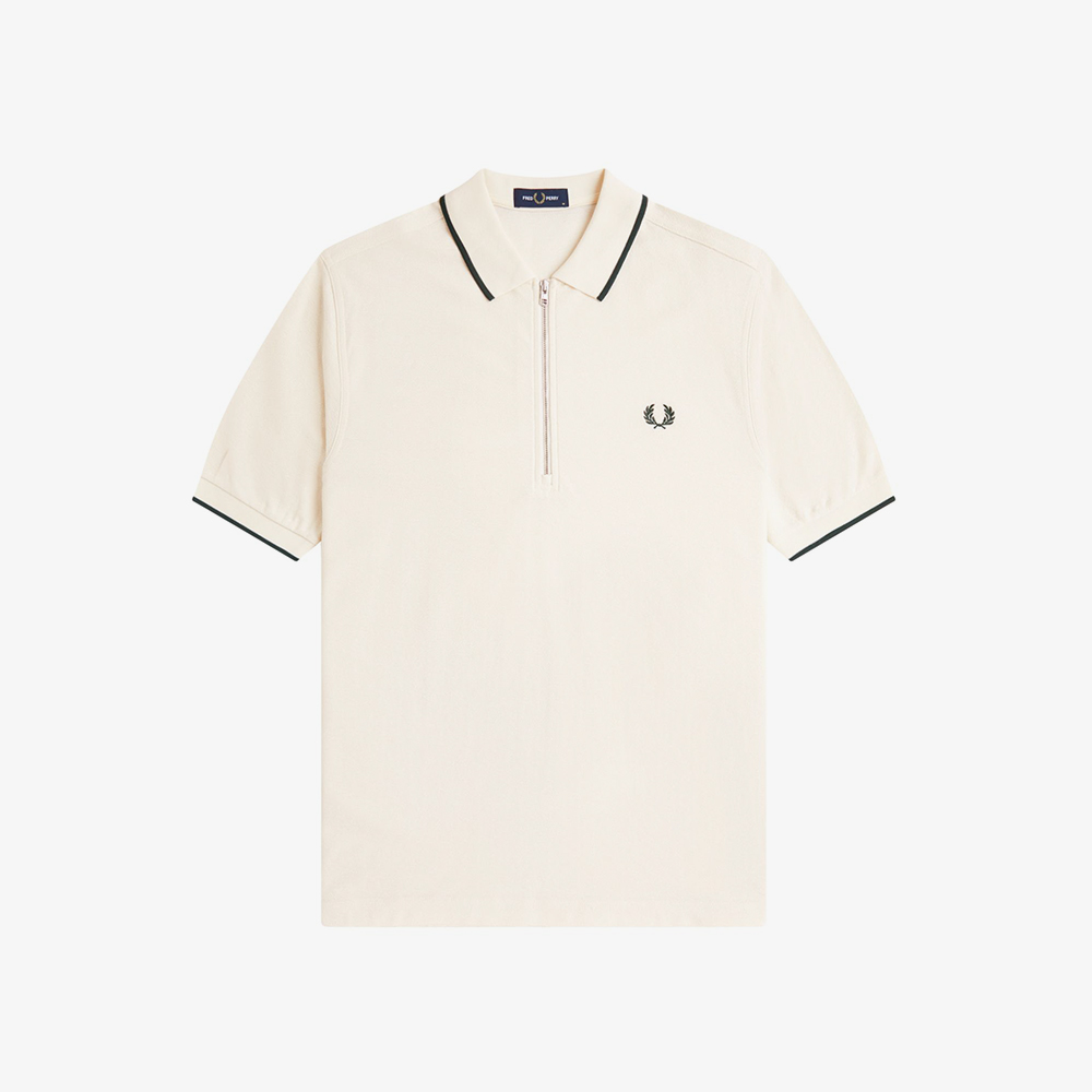 프레드페리 크레이프 피케 폴로 셔츠 에크루(Fred Perry Crepe Pique Polo Shirt Ecru) - 5
