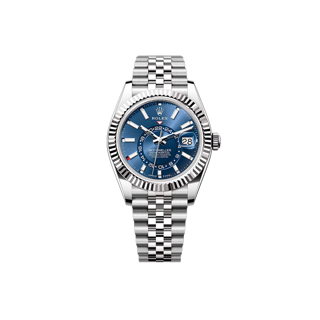 ITV5TOINGPRR Rolex Sky-Dweller 42mm Blue Dial Jubilee Bracelet No. 7596