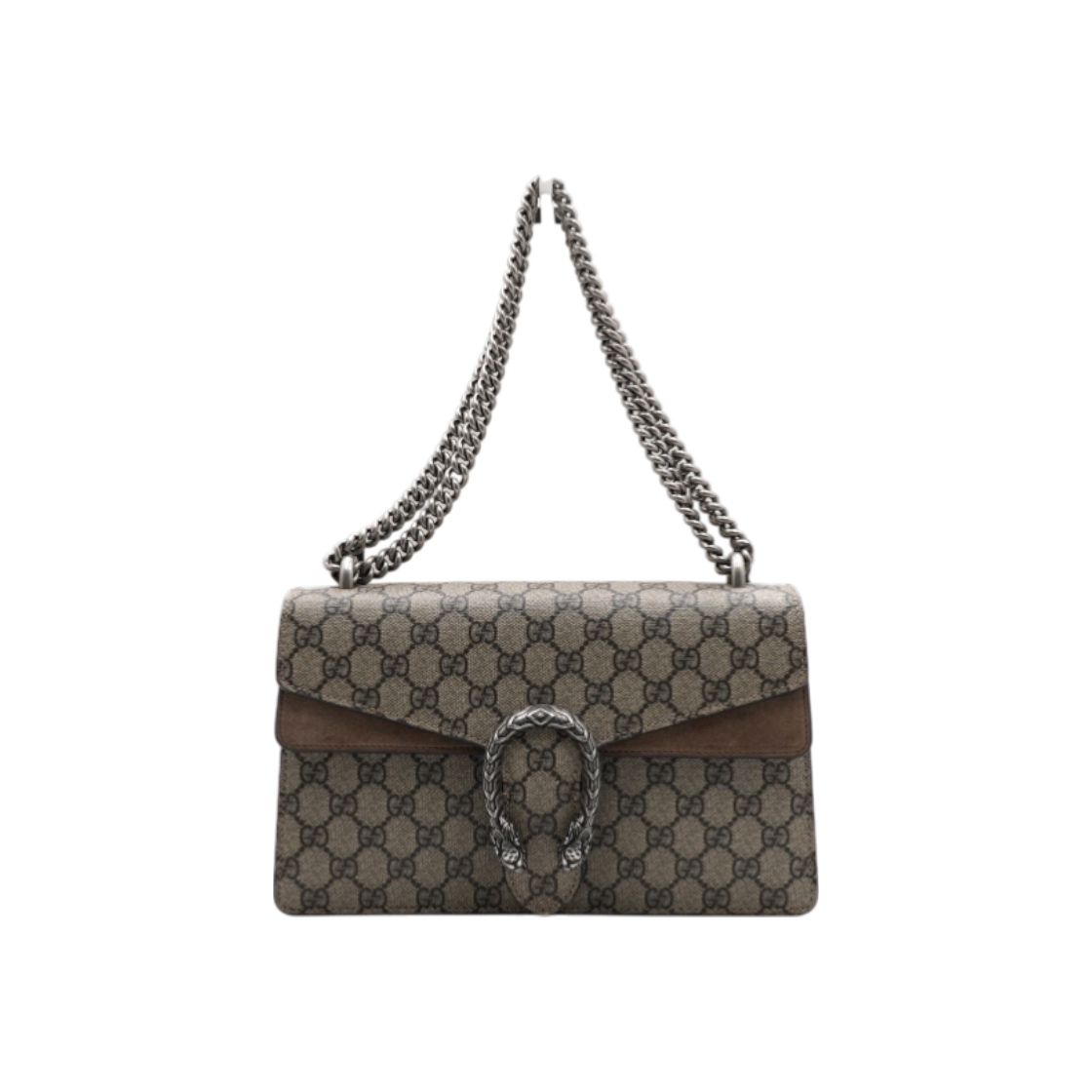 ITO6LVPBF5OQ Gucci Dionysus Small Chain Shoulder Bag in GG Supreme Canvas