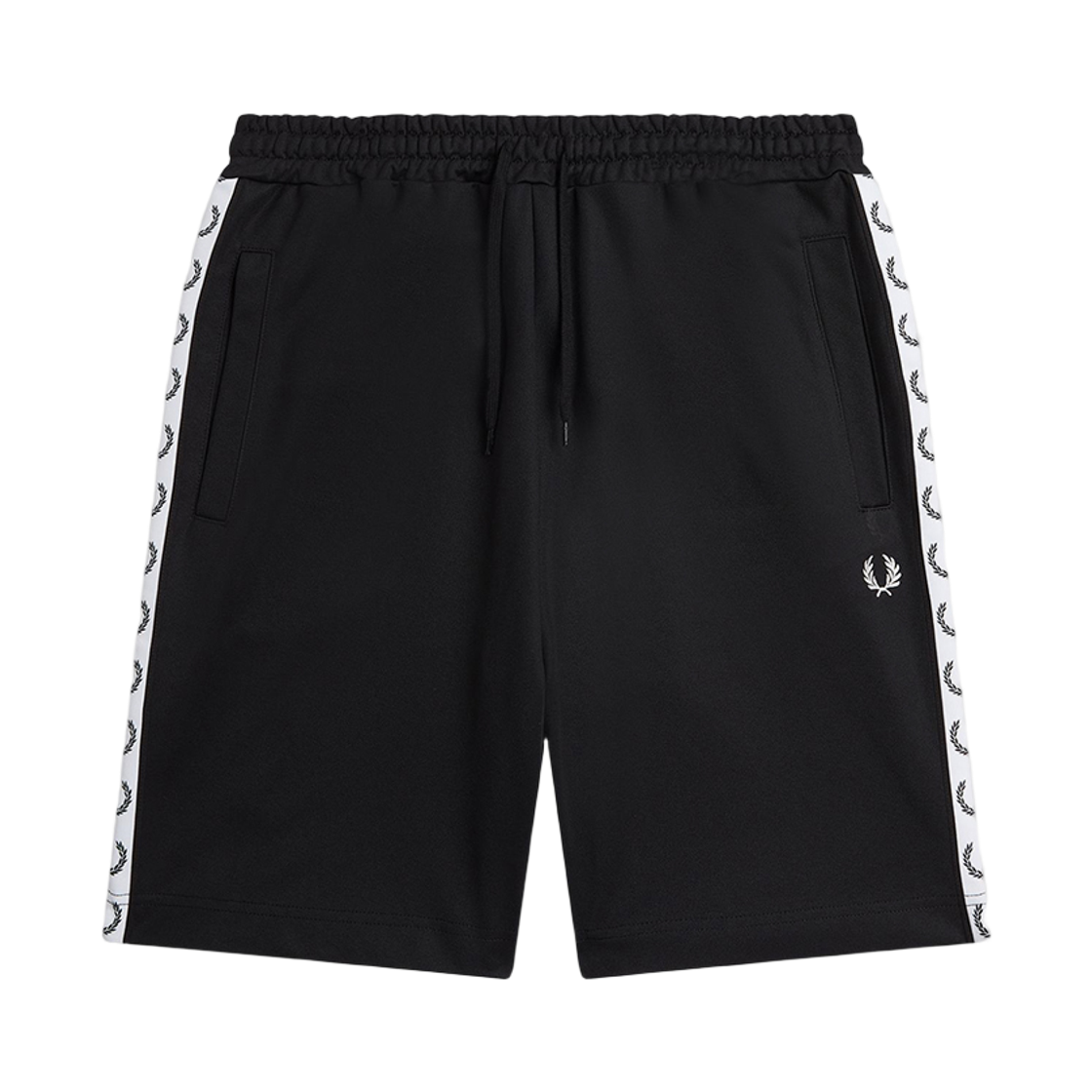 프레드페리 테잎 트리코트 쇼츠 블랙(Fred Perry Taped Tricot Short Black)