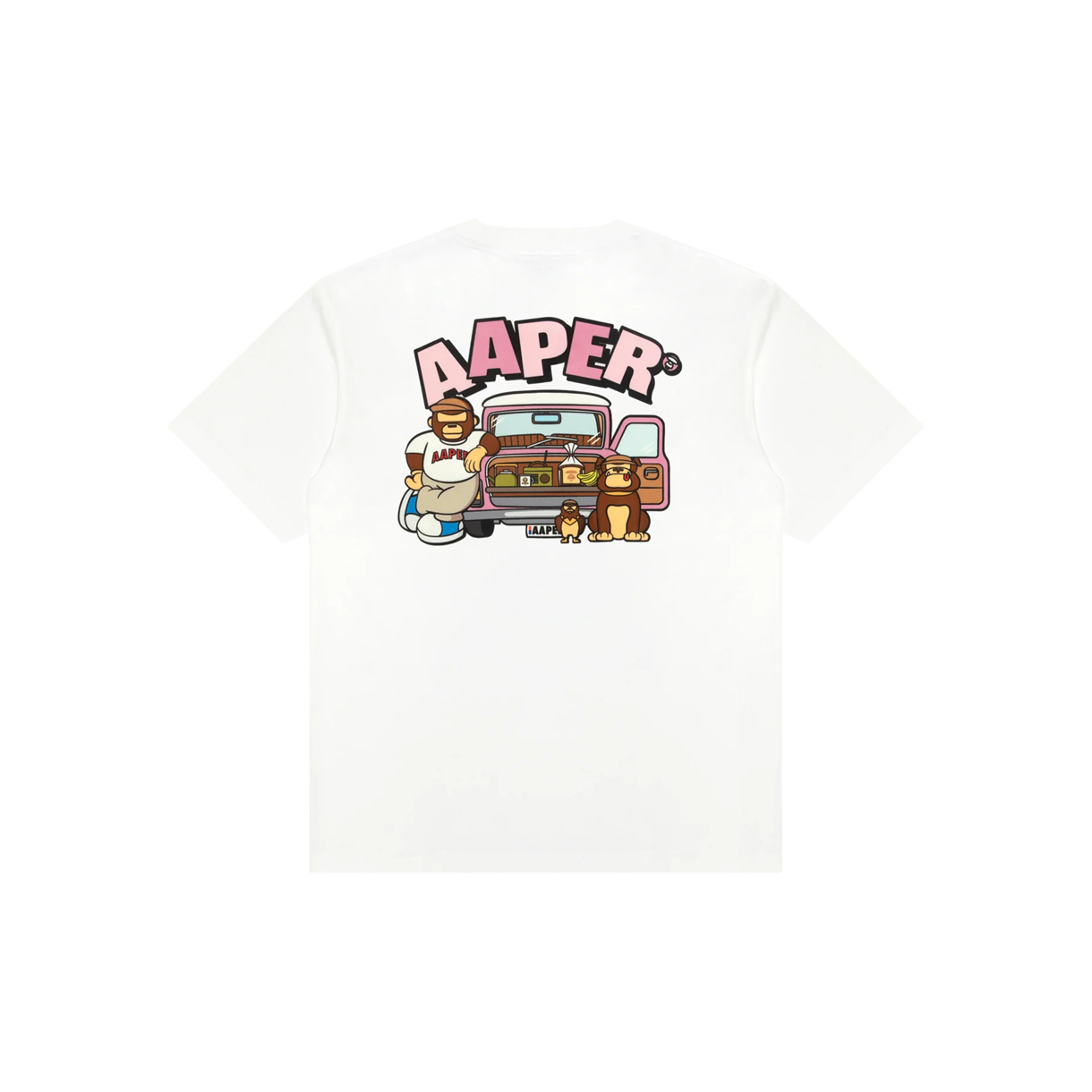 에이프 테마 에이퍼 티 화이트 - 26SS(AAPE Theme AAPER Tee White - 26SS) - 2