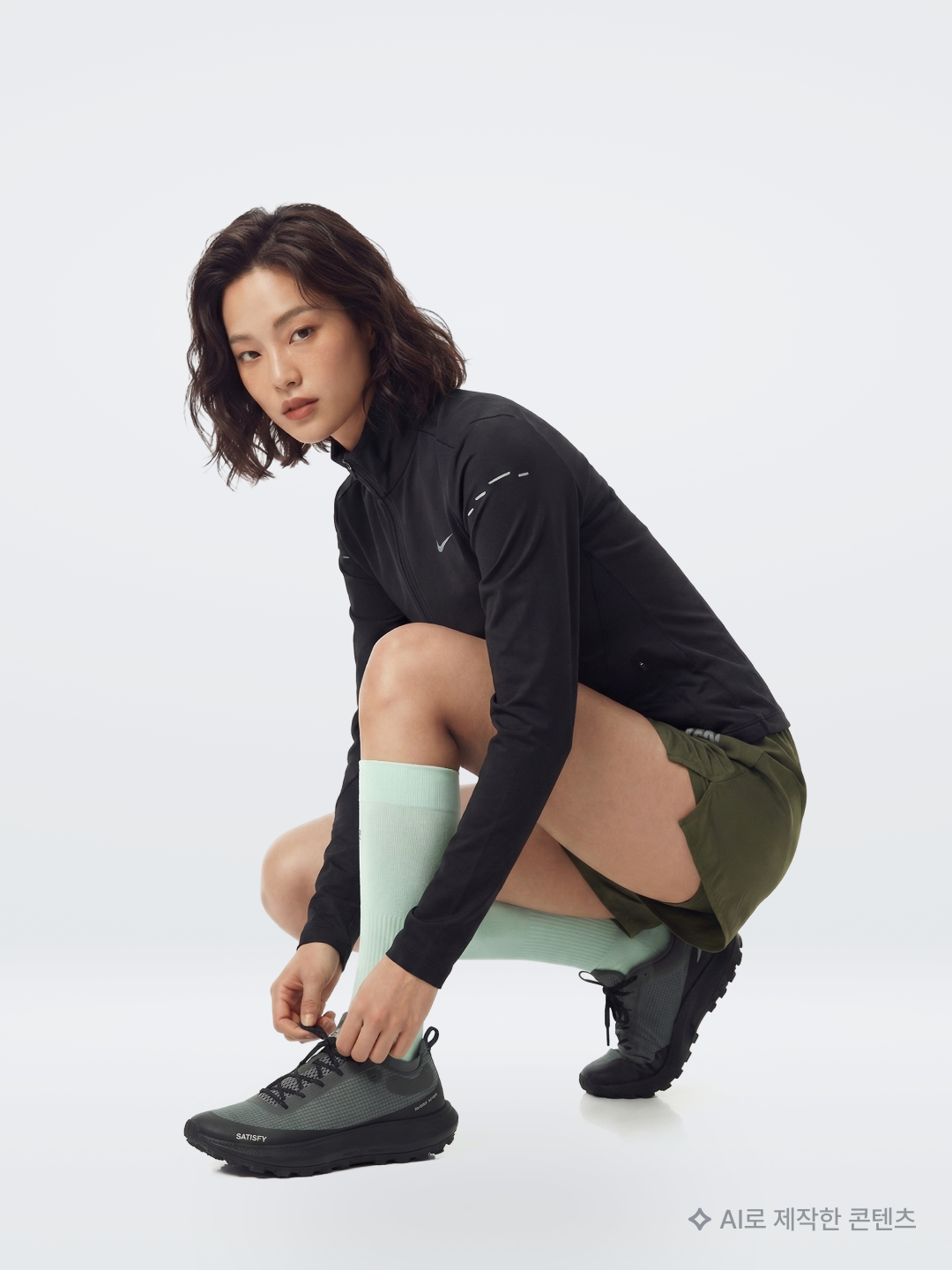 On Running Ultra Vest Pro Black, HDEX Warm Heat EZ Pullover Hoodie Ivory 착용 스타일 - 4