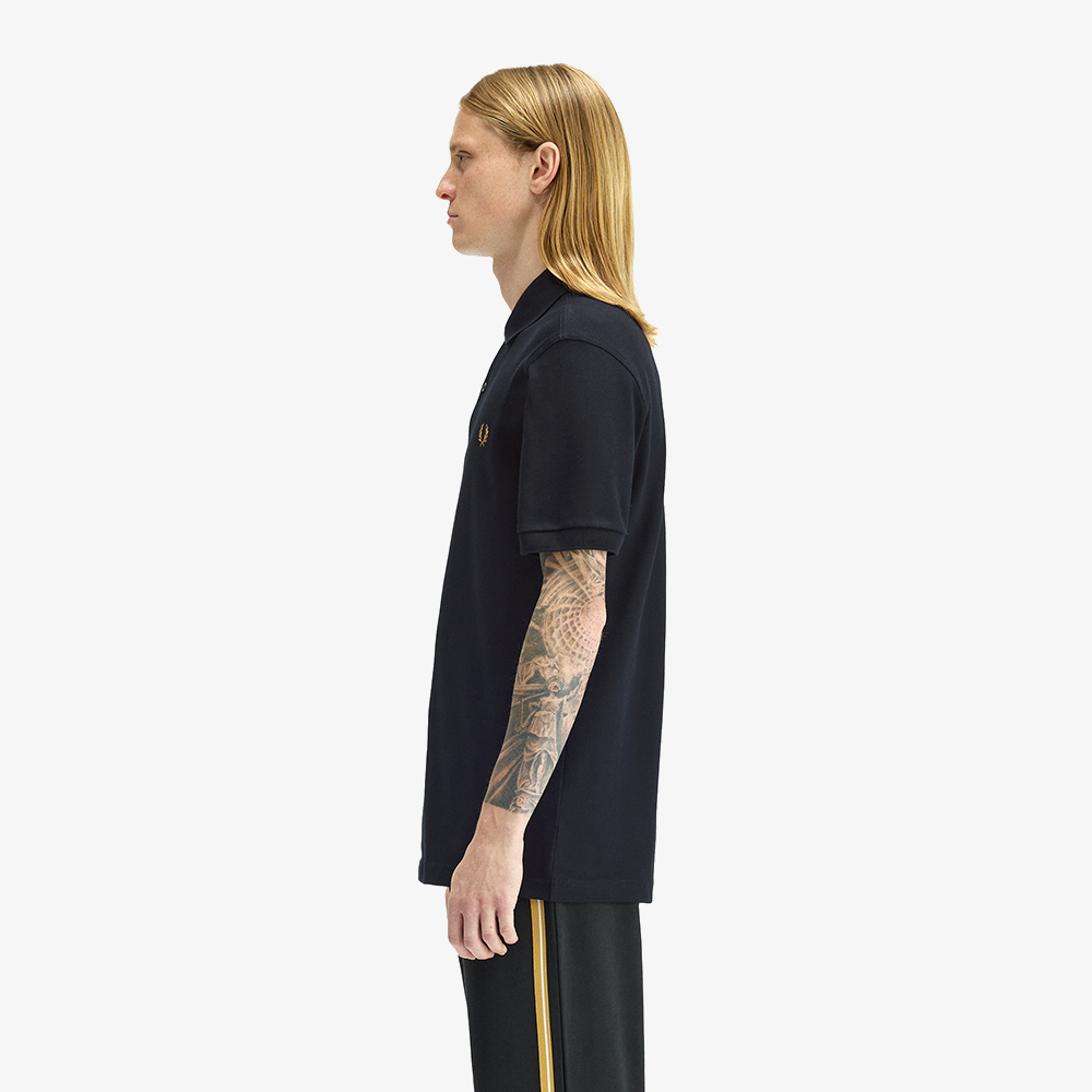 프레드페리 M6000 플레인 프레드페리 셔츠 블랙 다크카라멜(Fred Perry Plain Fred Perry Shirt Black Dark Caramel) - 3