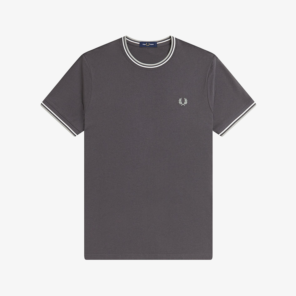 프레드페리 트윈 팁 티셔츠 앵커그레이 에크루 시그래스(Fred Perry Twin Tipped T-Shirt Anchor Grey Ecru Seagrass) - 5