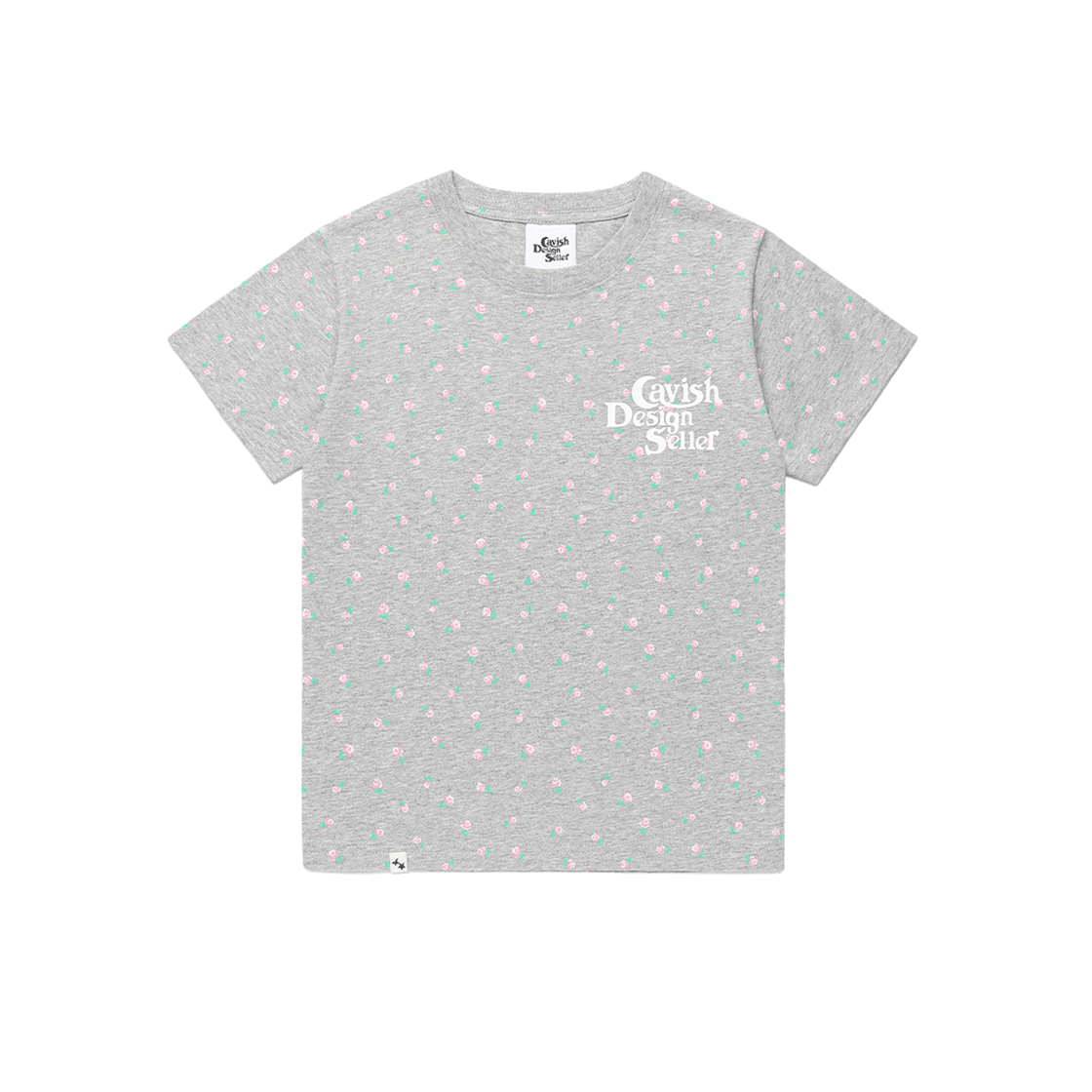카비시 W 플라워 셀러 로고 숏슬리브 티셔츠 그레이(CAVISH W Flower Seller Logo SS Tee Grey) - 2