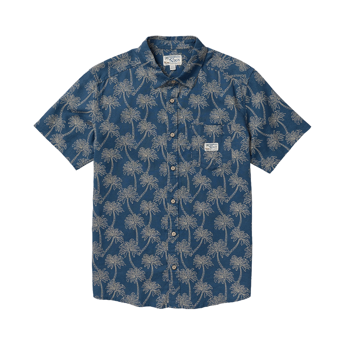 루카 남성 엑소티카 반팔 셔츠 (VG11SH014DDN)(RVCA Men Exotica Short Sleeve Shirt (VG11SH014DDN))