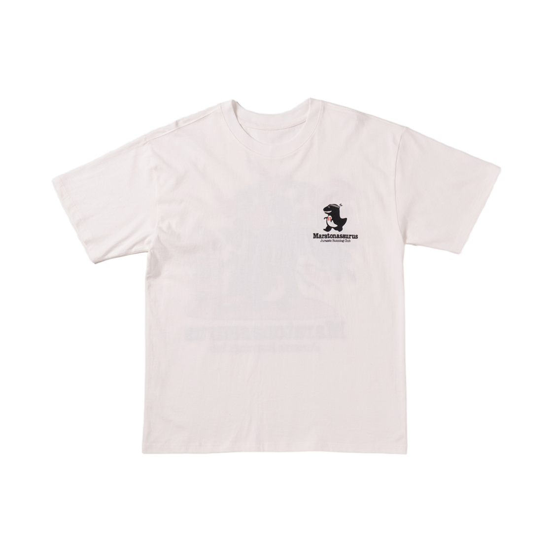 빅웨이브 컬렉티브 마라토나사우르스 반팔 티셔츠 오프 화이트(BIGWAVE COLLECTIVE Maratonasaurus Tee Off White) - 2