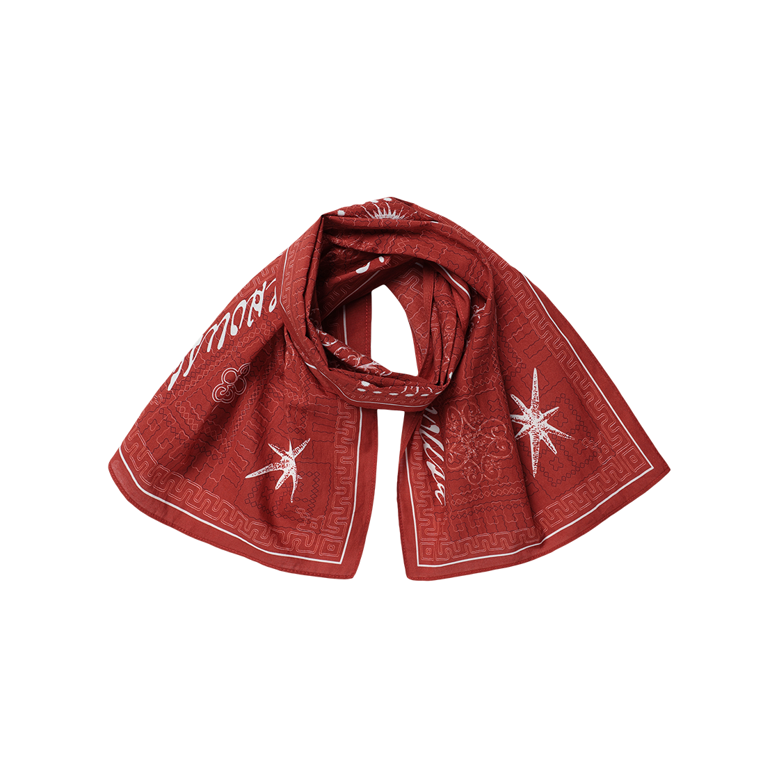 더바이닐하우스 반다나 헤어 스카프 레드(Thevinylhouse Bandana Hair Scarf Red) - 4