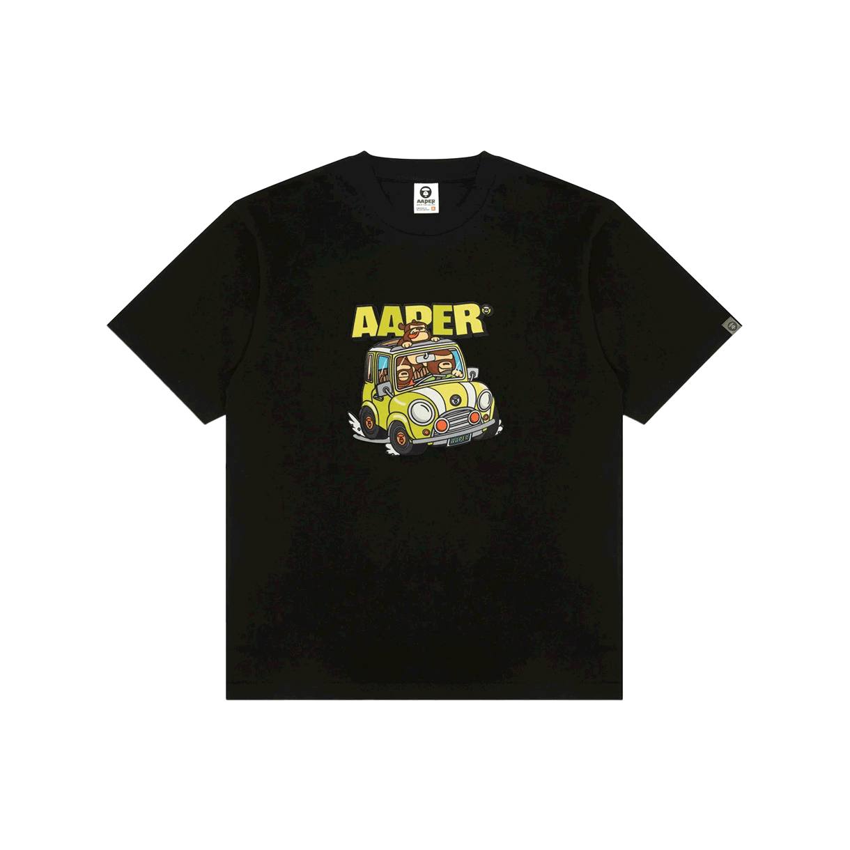 에이프 테마 에이퍼 티 블랙 - 26SS(AAPE Theme Aaper Tee Black - 26SS)