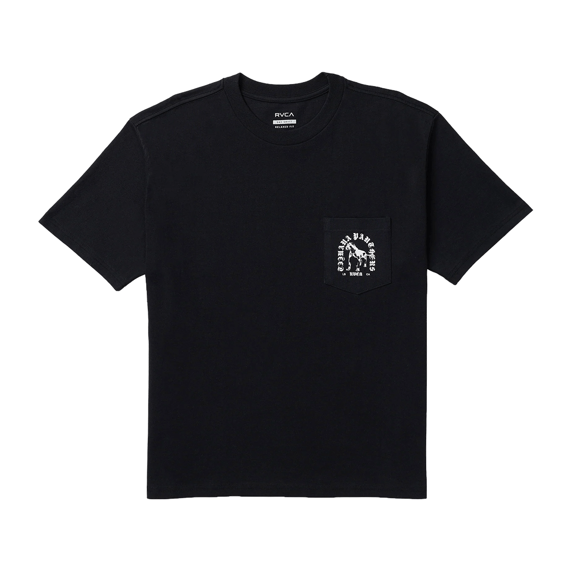 루카 남성 배드 팬써 반팔 티셔츠 (VG11ST023BLK)(RVCA Men Bad Panther Short Sleeve T-Shirt (VG11ST023BLK))