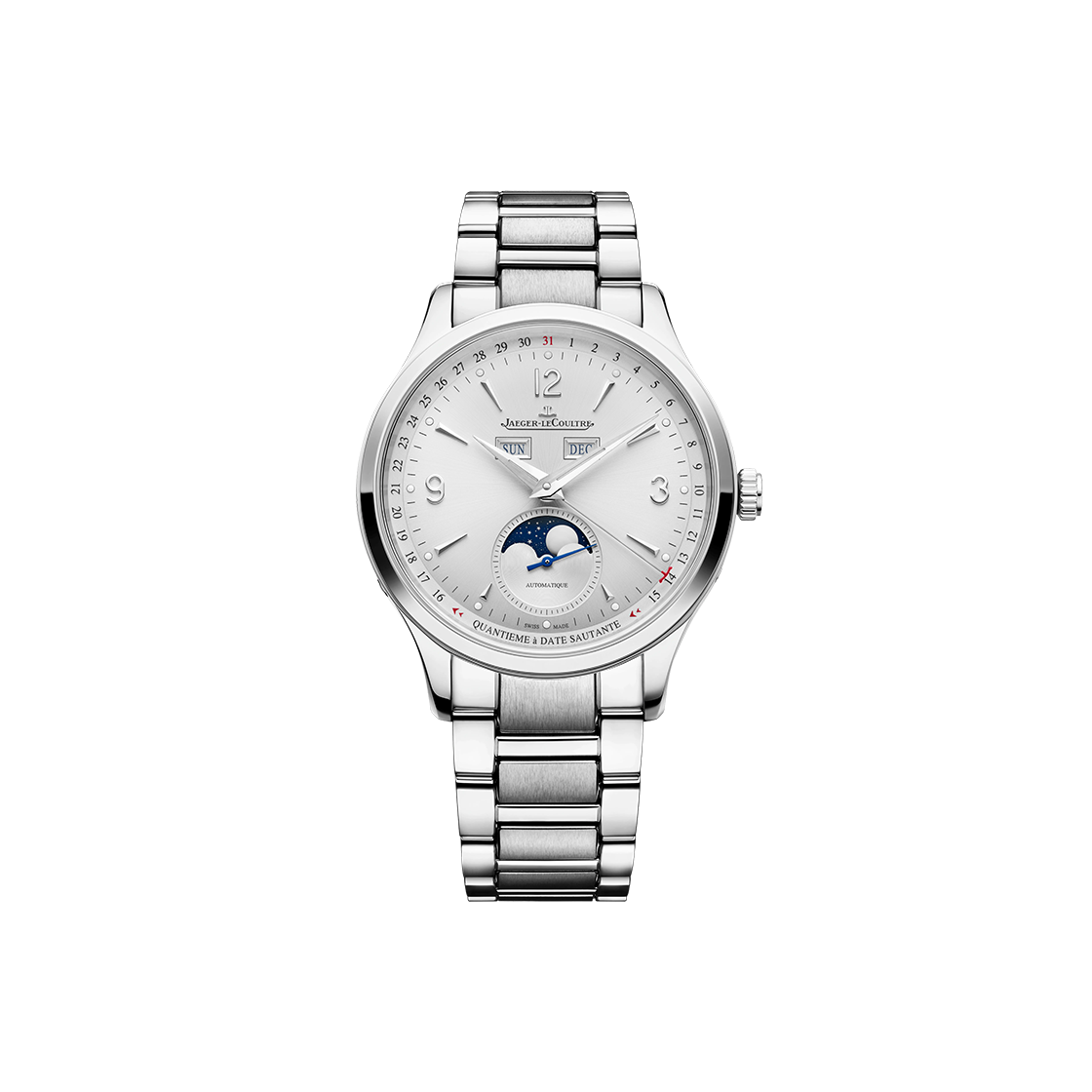 예거르쿨트르 마스터 컨트롤 캘린더 문페이즈 40-Q4148420 실버 그레이 아라빅+바 NO.7585(Jaeger-LeCoultre Master Control Calendar Moonphase 40 - Silver Grey Arabic + Bar No. 7585) - 1
