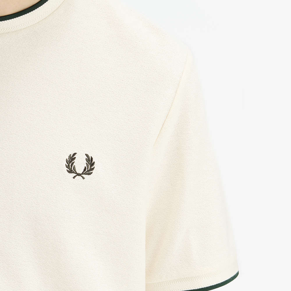 프레드페리 트림 디테일 크레이프 피케 티셔츠 에크루(Fred Perry Trim Detail Crepe Pique T-Shirt Ecru) - 4