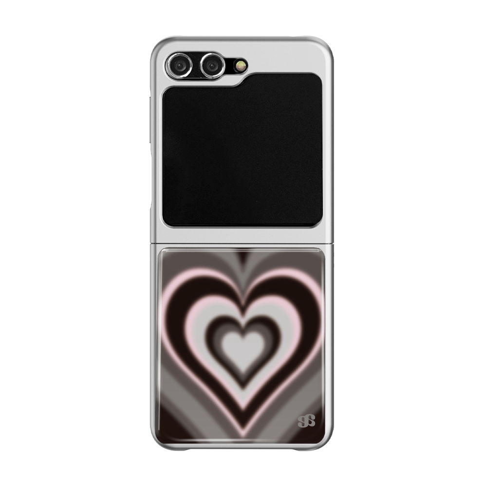 어프어프 선셋 하트 블랙 에폭시 범퍼 케이스 실버(earpearp Sunset Heart Black Epoxy Bumper Case - Silver) - 2