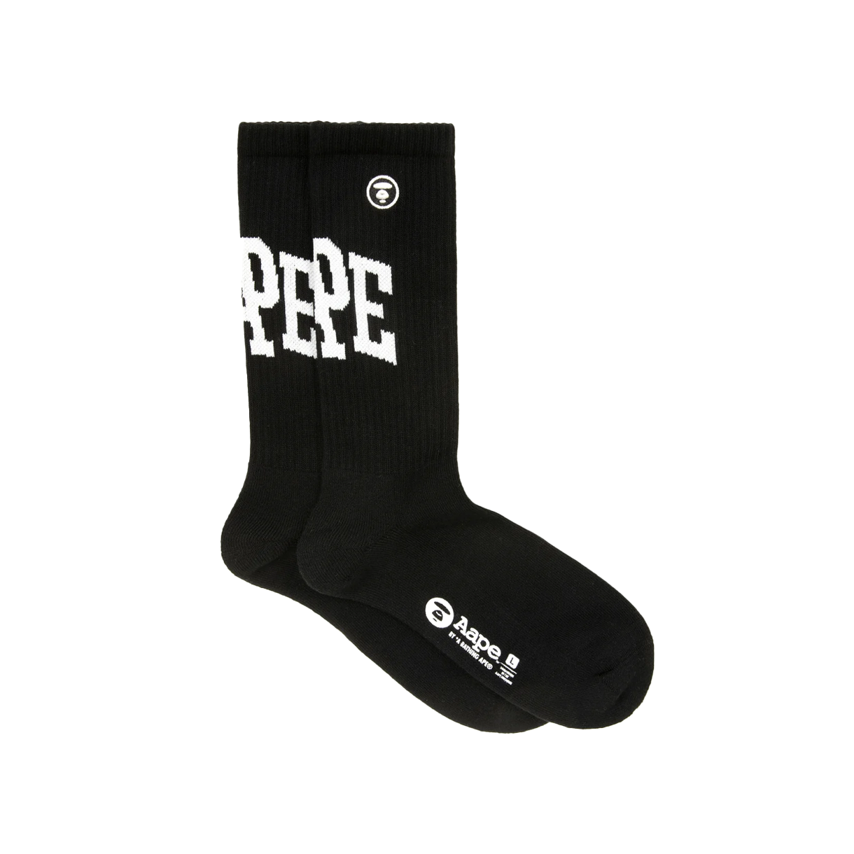 에이프 메인 삭스 블랙 - 26SS(AAPE Main Socks Black - 26SS) - 2
