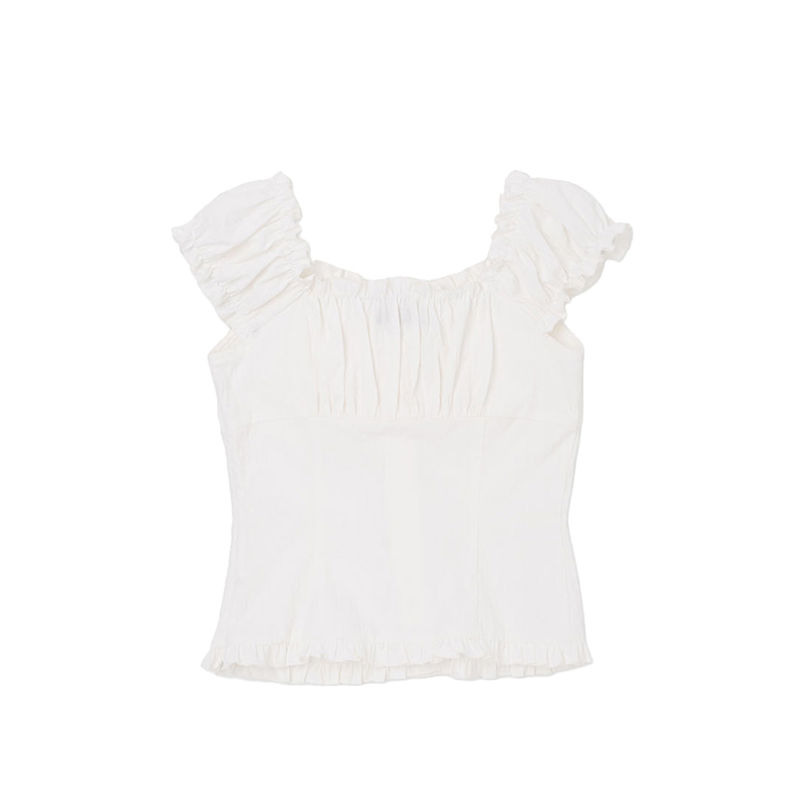 라츠유 엘라 블라우스 화이트(LOTS YOU Ella Blouse White) - 2