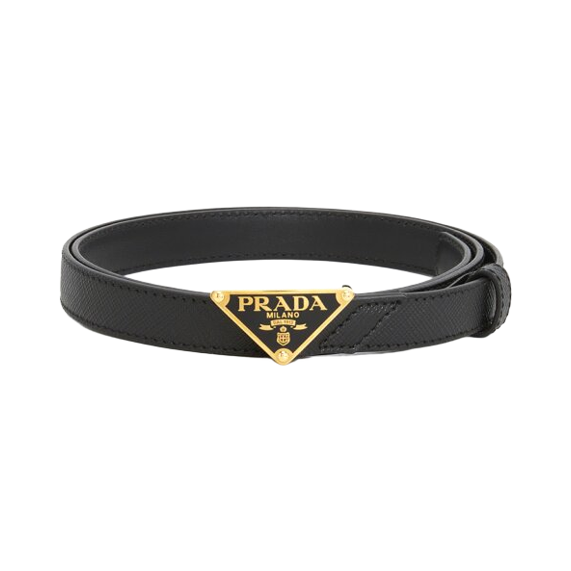 1CC621-2CYR-F0002 (W) Prada Saffiano Leather Belt Black