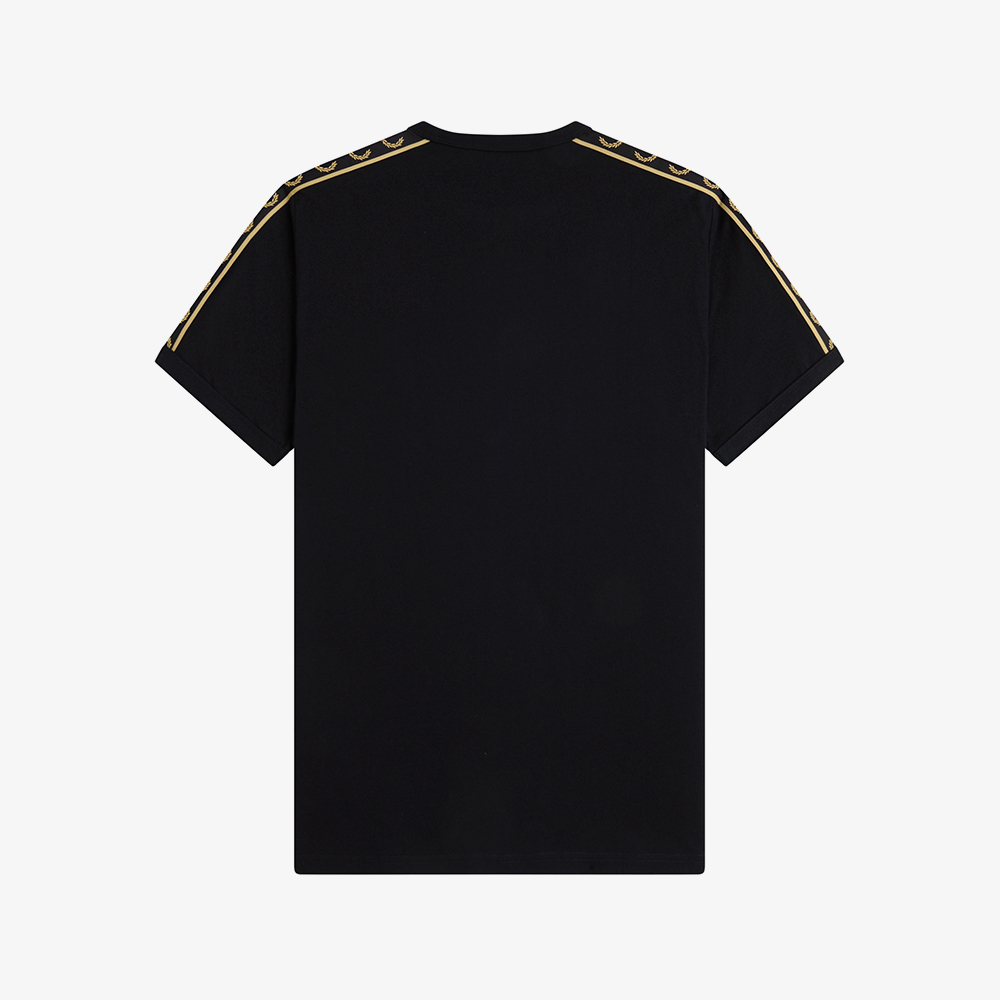 프레드페리 컨트라스트 테잎 링어 티셔츠 블랙 샴페인(Fred Perry Contrast Tape Ringer T-Shirt Black Champagne) - 6