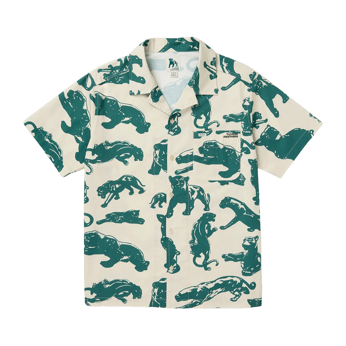 루카 남성 TJP 올 오버 반팔 셔츠 (VG11SH021CER)(RVCA Men TJP All Over Short Sleeve Shirt (VG11SH021CER))