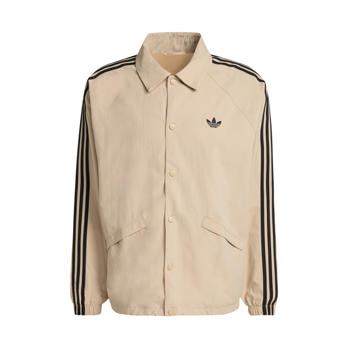 KE3597 Adidas 3 Stripes Coach Jacket Stone Khaki - KR Sizing