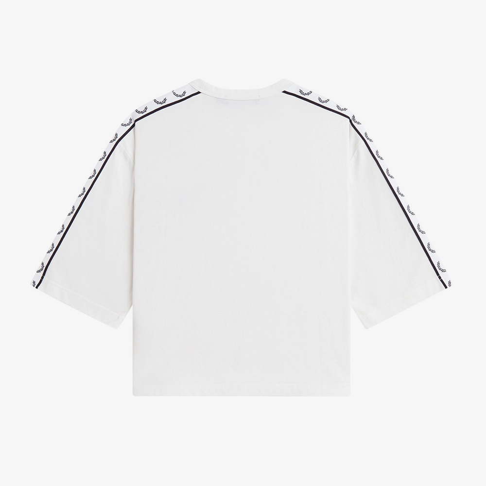 프레드페리 우먼즈 테잎 티셔츠 스노우 화이트(Fred Perry Taped T-Shirt Snow White) - 6