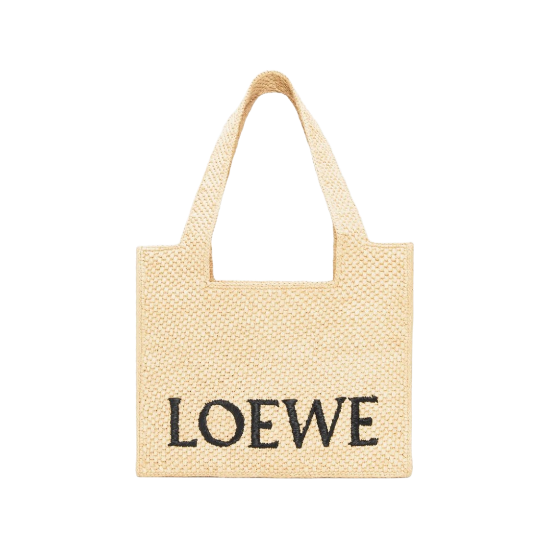 로에베 라피아 미디움 폰트 토트백 내츄럴(Loewe Medium Font Tote Bag in Raffia Natural)