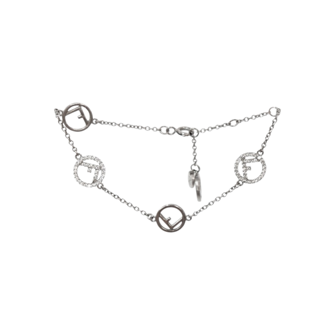IT3SCGQFSQ48 Fendi Multi F Silver Bracelet A-B50473
