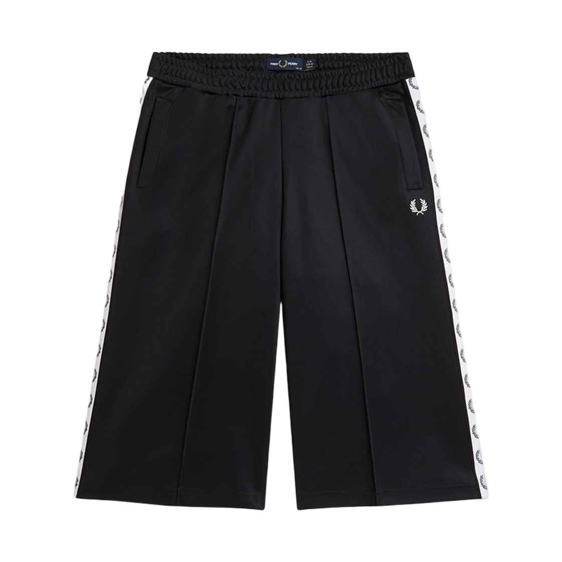 프레드페리 우먼즈 테잎 트랙쇼츠 블랙(Fred Perry Taped Track Shorts Black)