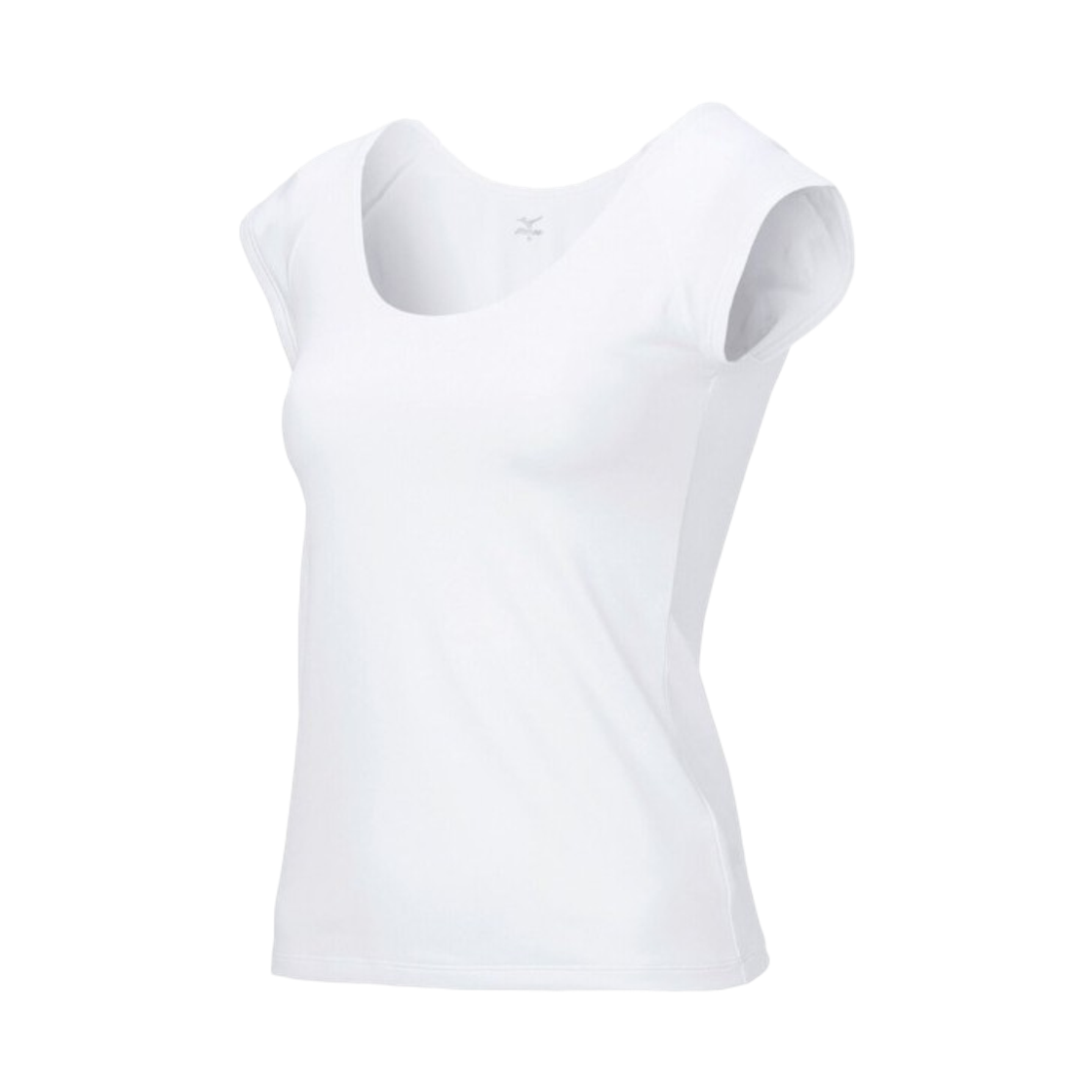 C2JAD10101 (W) Mizuno Premier 365 Inner Pure Hyper Round Neck French Sleeve Shirt White