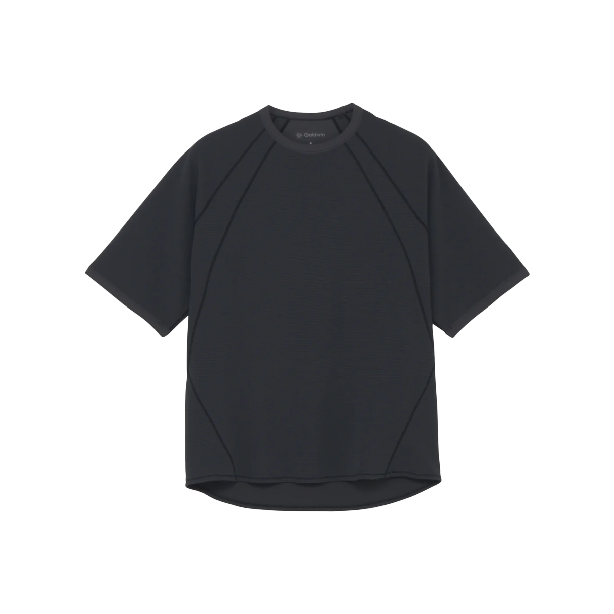 KM6BTSSGW05GY Goldwin Mesh WF Actinoid T-Shirt Ebony Gray - 26SS