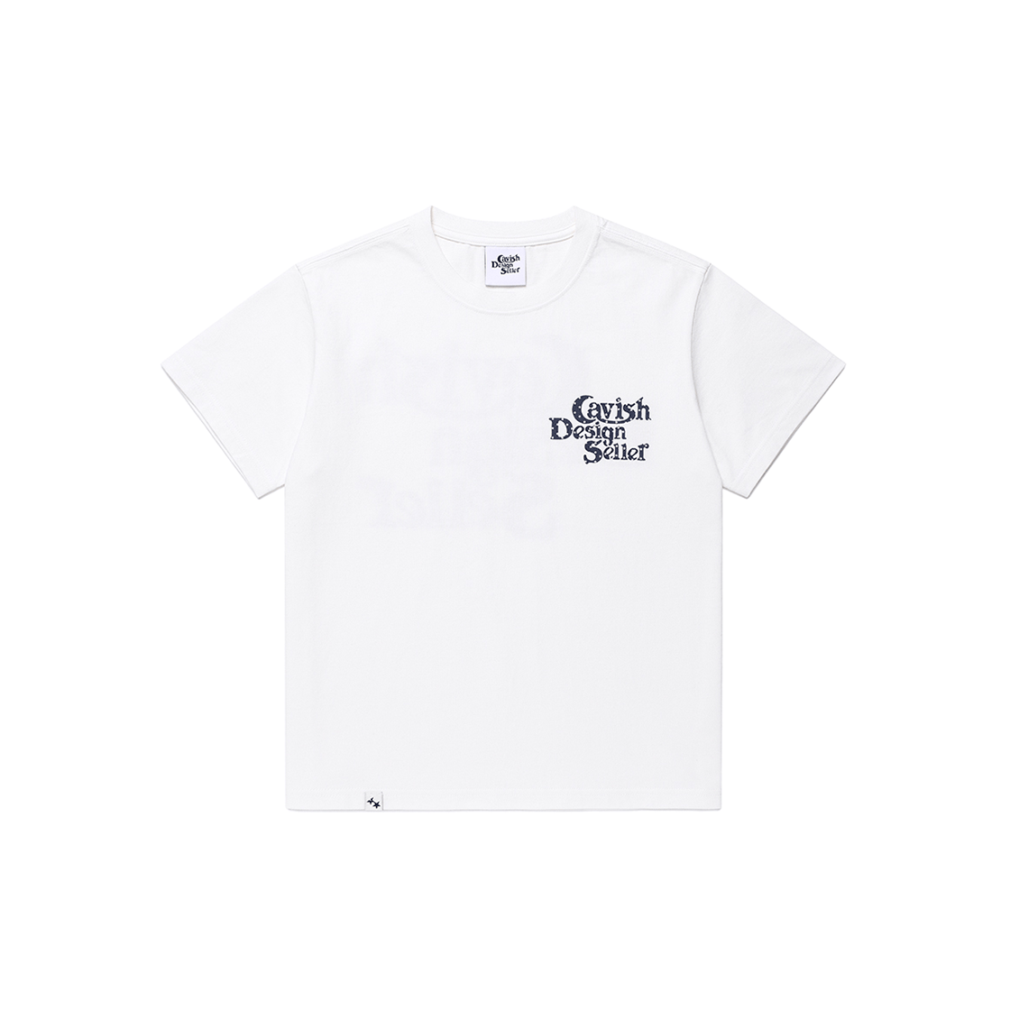 카비시 W 스타 셀러 로고 숏슬리브 티셔츠 화이트(CAVISH W Star Seller Logo SS Tee White) - 2