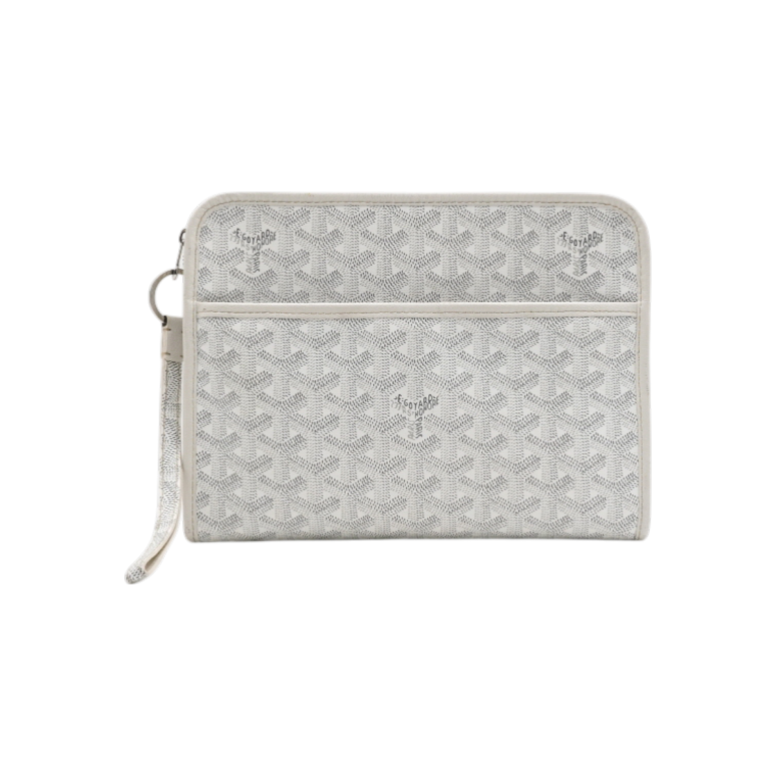 고야드 쥬방스MM 화이트 토일렛 케이스 클러치백+세사미 화이트 키링 스트랩 세트aa60869(Goyard Jubans MM White Toiletry Case Clutch Bag with Sesame White Keyring Strap Set) - 1
