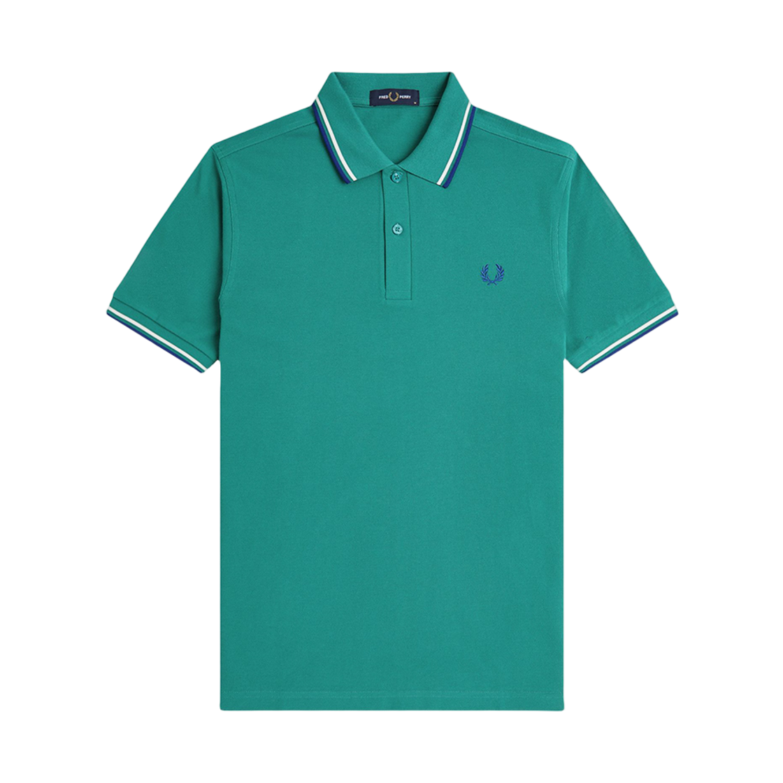 프레드페리 M3600 트윈 팁 프레드페리 셔츠 딥민트 스노우화이트 소호이클립스(Fred Perry Twin Tipped Fred Perry Shirt Deep Mint Snow White Soho Eclipse)