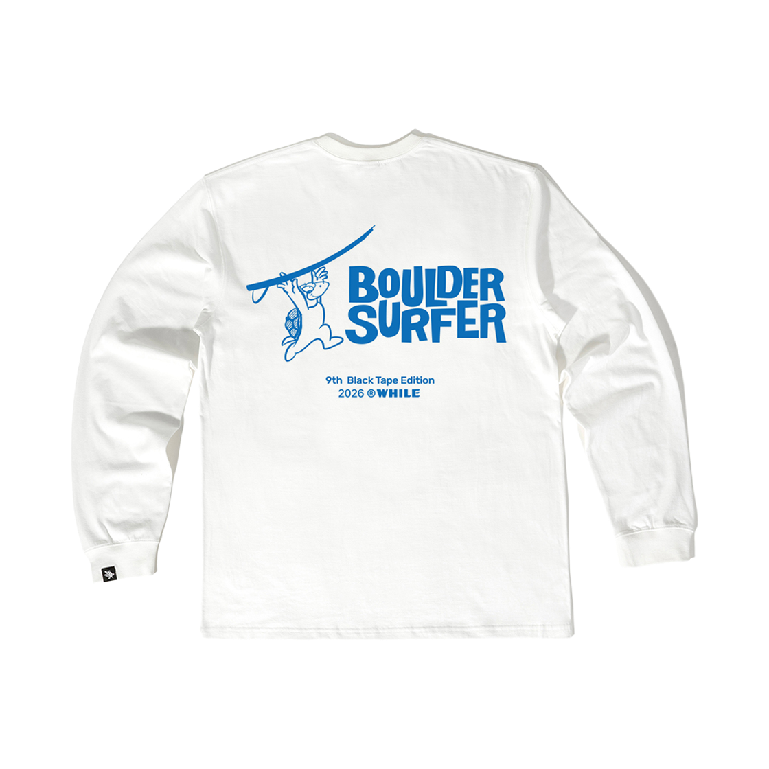 와일 x 볼더서퍼 블랙테이프 롱 티셔츠(WHILE x BOULDER SURFER Black Tape Long T-Shirt)
