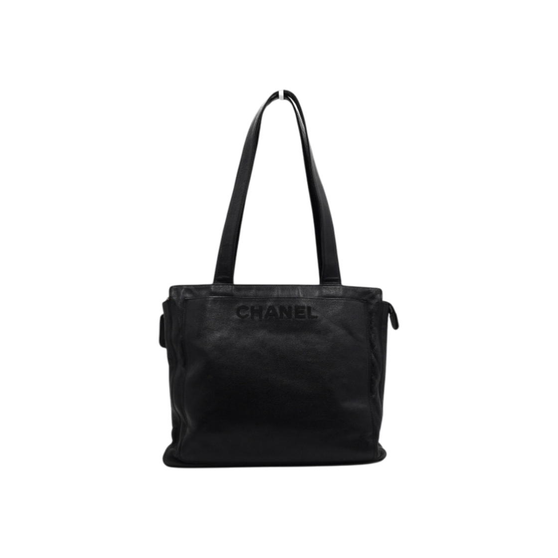 샤넬 블랙 캐비어스킨 이니셜로고 클래식 빈티지 여성 숄더백aa61546(Chanel Black Caviar Skin Initial Logo Classic Vintage Women's Shoulder Bag AA61546) - 1