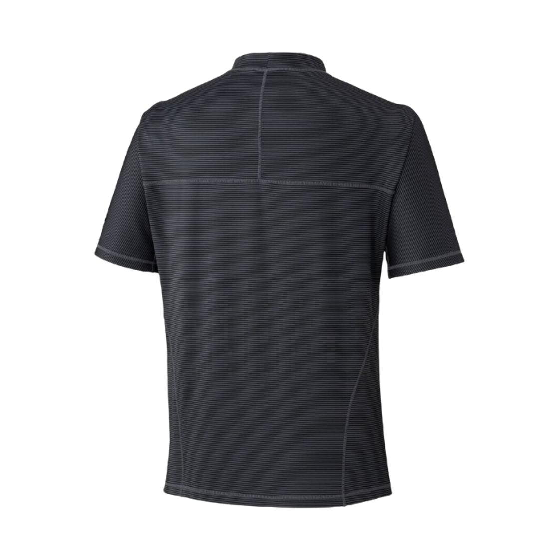 미즈노 스트레치 보더 티셔츠 블랙(Mizuno Stretch Border T-Shirt Black) - 2