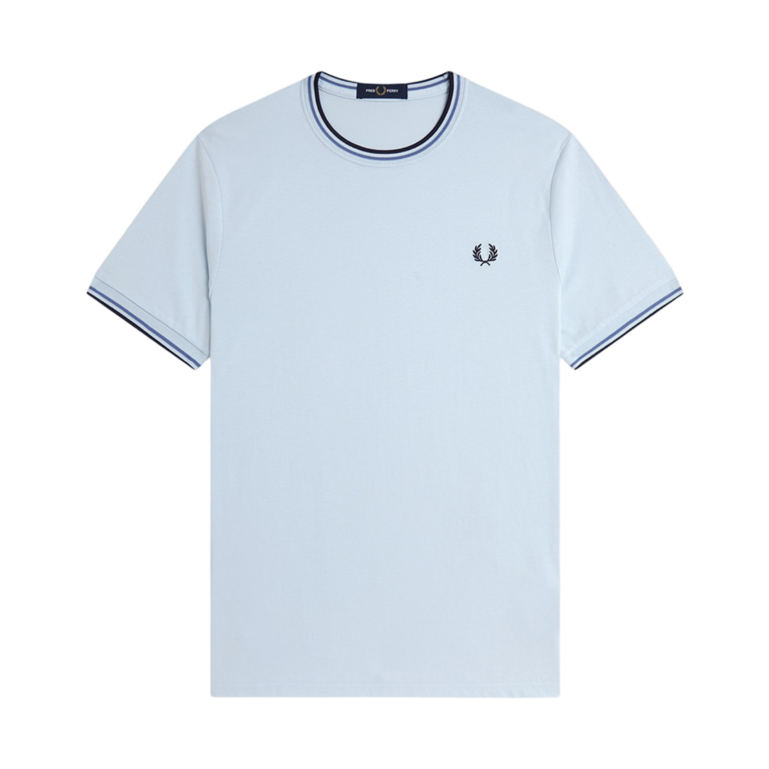 AFPM2611588-96A Fred Perry Twin Tipped T-Shirt Light Ice Ace Blue Navy