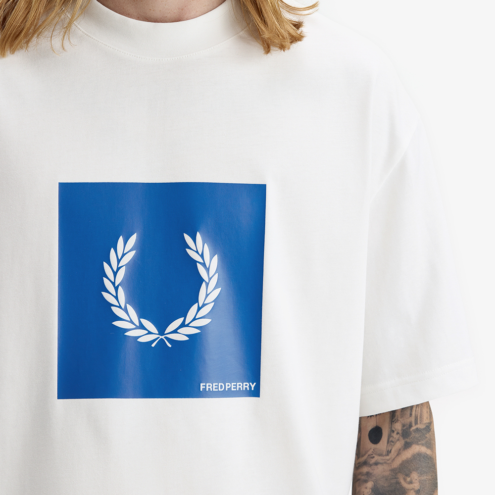 프레드페리 박스 그래픽 티셔츠 스노우 화이트(Fred Perry Box Graphic T-Shirt Snow White) - 4
