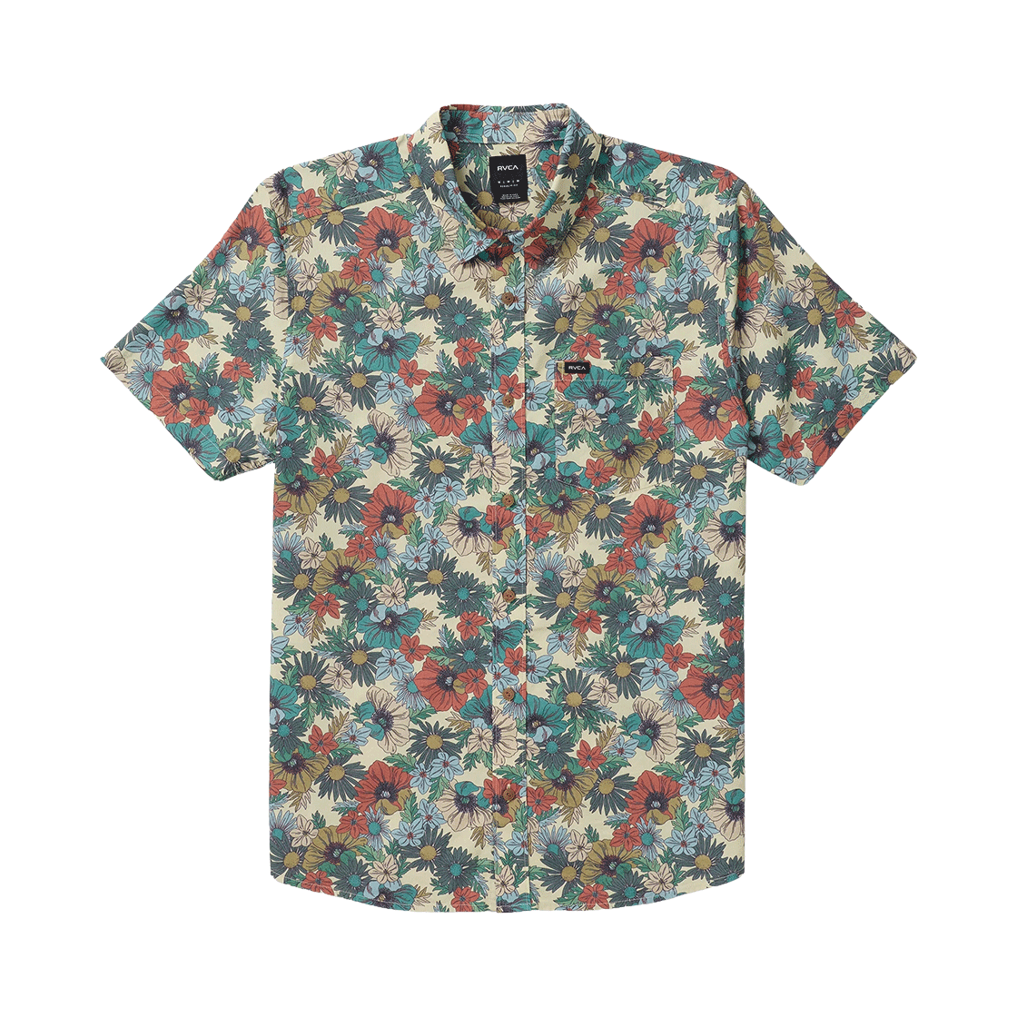 루카 남성 버태니컬 반팔 셔츠 (VG11SH012CER)(RVCA Men Botanical Short Sleeve Shirt (VG11SH012CER))