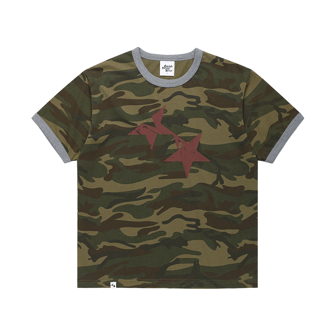 카비시 카모 트윈 스타 링거 숏슬리브 티셔츠 카모(CAVISH Camo Twin Star Ringer SS Tee Camo)