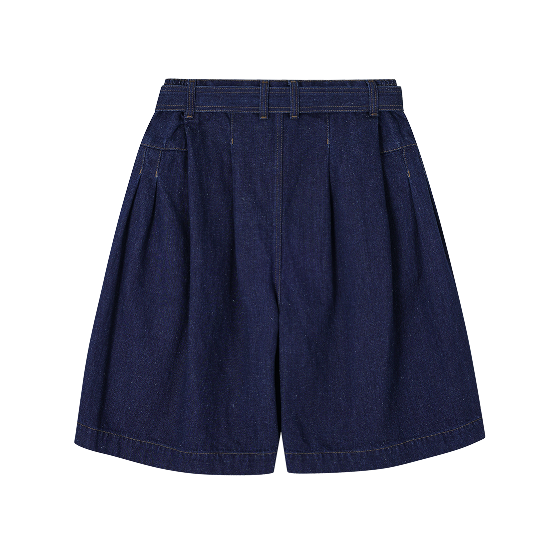 송지오 컬렉션 엣지폴드 볼륨 데님 쇼츠 인디고(SONGZIO COLLECTION Edgefold Volume Denim Shorts Indigo) - 2