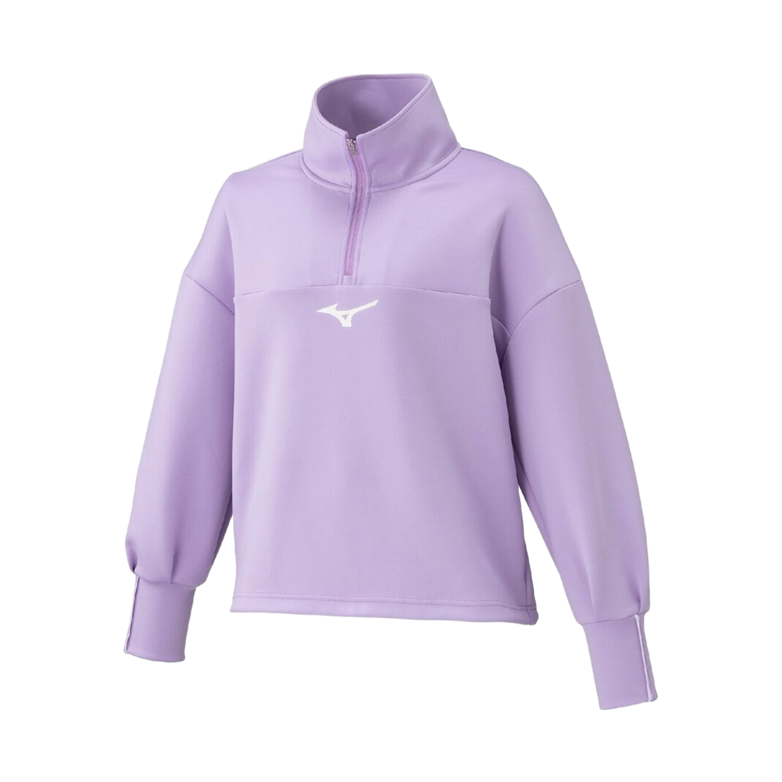 32MCD33267 (W) Mizuno Peach Touch Sweat Half Zip Pullover Lilac Purple