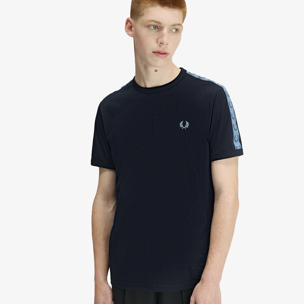 프레드페리 컨트라스트 테잎 링어 티셔츠 네이비 에이스블루(Fred Perry Contrast Tape Ringer T-Shirt Navy ACE Blue) - 3