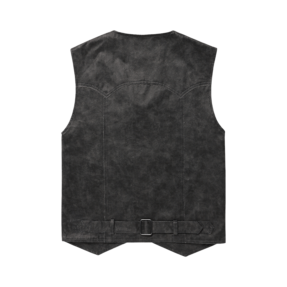 더바이닐하우스 페이디드 레더 베스트 자켓 블랙(Thevinylhouse Faded Leather Vest Jacket Black) - 2
